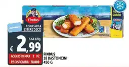 Deco Supermercati Findus 18 bastoncini offerta