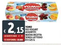 Deco Supermercati Yomo iso yogurt assortiti nuova ricetta senza lattosio offerta