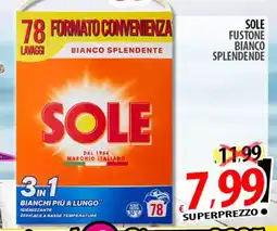 Il Genio Supermercato Sole fustone bianco splendende offerta