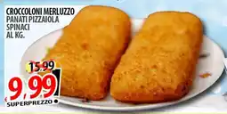 Il Genio Supermercato Croccoloni merluzzo panati pizzaiola spinaci offerta