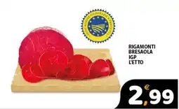 Premium Supermercati Rigamonti bresaola igp l'etto offerta