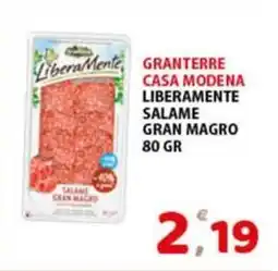Premium Supermercati Granterre casa modena liberamente salame gran magro offerta