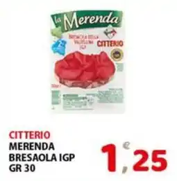 Premium Supermercati Citterio merenda bresaola igp offerta