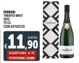 Deco Supermercati Ferrari trento brut doc con astuccio offerta