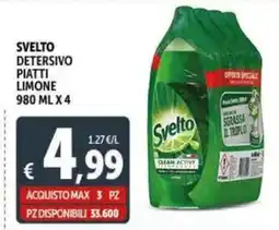 Deco Supermercati Svelto detersivo piatti limone offerta