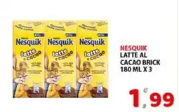 Premium Supermercati Nesquik latte al cacao brick offerta