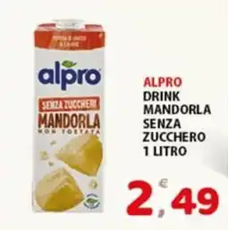 Premium Supermercati Alpro drink mandorla senza zucchero offerta