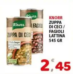 Premium Supermercati Knorr zuppa di ceci fagioli lattina offerta