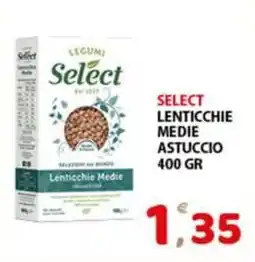 Premium Supermercati Select lenticchie medie astuccio offerta