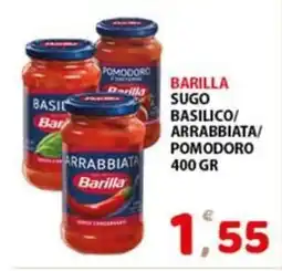 Premium Supermercati Barilla sugo basilico/ arrabbiata/ pomodoro offerta