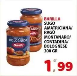 Premium Supermercati Barilla sugo amatriciana/ ragu montanaro/ contadina/ bolognese offerta