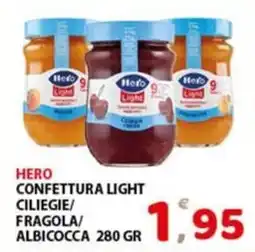 Premium Supermercati Hero confettura light ciliegie/ fragola/ albicocca offerta