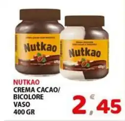 Premium Supermercati Nutkao crema cacao/ bicolore vaso offerta
