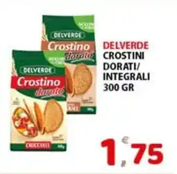 Premium Supermercati Delverde crostini dorati/ integrali offerta