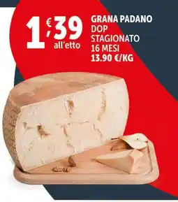 Deco Supermercati Grana padano dop stagionato 16 mesi offerta