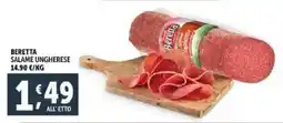 Deco Supermercati Beretta salame ungherese offerta