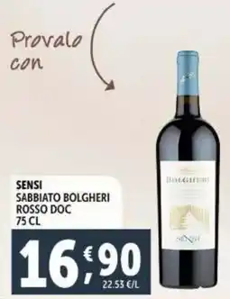 Sensi sabbiato bolgheri rosso doc