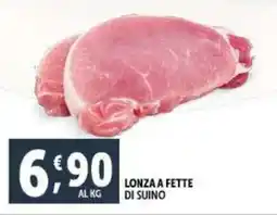 Deco Supermercati Lonza a fette di suino offerta