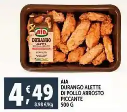 Deco Supermercati Aia durango alette di pollo arrosto piccante offerta