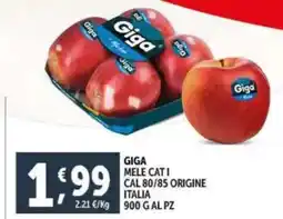 Deco Supermercati Giga mele cati cal 80/85 origine italia al pz offerta