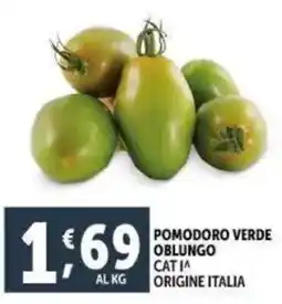 Pomodoro verde oblungo cat 1 origine italia