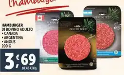 Hamburger di bovino adulto canada angus argentina