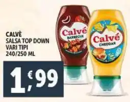Deco Supermercati Calvé salsa top down vari tipi offerta