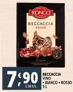 Deco Supermercati Beccaccia vino bianco rosso offerta