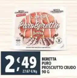 Deco Supermercati Beretta puro prosciutto crudo offerta