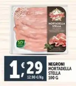 Deco Supermercati Negroni mortadella stella offerta