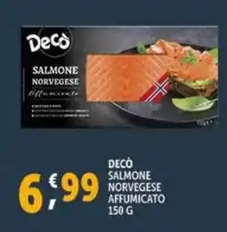 Deco Supermercati Deco salmone norvegese affumicato offerta
