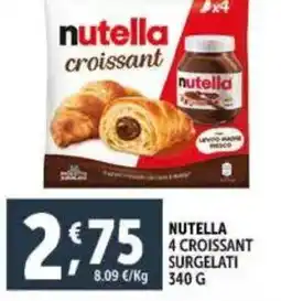 Deco Supermercati Nutella 4 croissant surgelati offerta