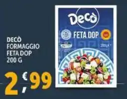 Deco Supermercati Deco formaggio feta DOP offerta