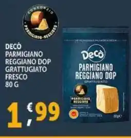 Decò parmigiano reggiano DOP grattugiato fresco