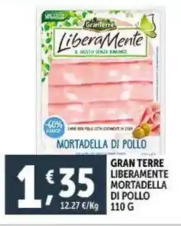 Deco Supermercati Gran terre liberamente mortadella di pollo offerta