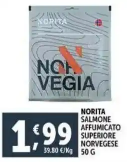 Deco Supermercati Norita salmone affumicato superiore norvegese offerta