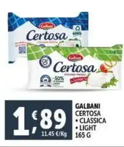 Deco Supermercati Galbani certosa offerta