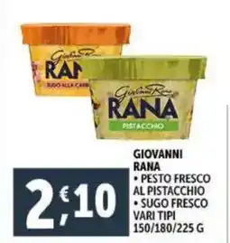 Deco Supermercati Giovanni RANA offerta
