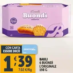 Deco Supermercati Bauli 6 buondì l'originale offerta