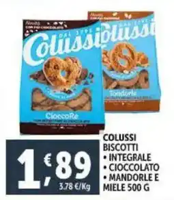 Deco Supermercati Colussi biscotti offerta