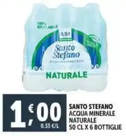 Deco Supermercati Santo stefano acqua minerale naturale offerta