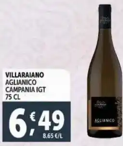 Deco Supermercati Villaraiano aglianico campania IGT offerta