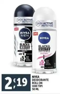 Deco Supermercati Nivea deodorante roll on vari tipi offerta