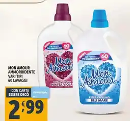 Deco Supermercati Mon amour ammorbidente vari tipi offerta