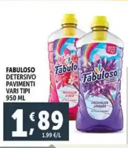 Deco Supermercati Fabuloso detersivo pavimenti vari tipi offerta
