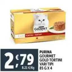 Deco Supermercati Purina gourmet gold tortini vari tipi offerta