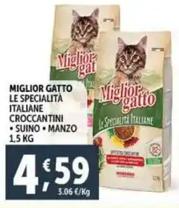Deco Supermercati Miglior gatto le specialità italiane croccantini offerta