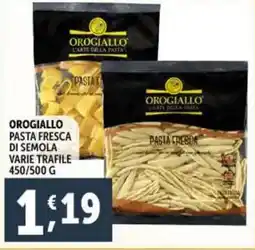 Deco Supermercati Orogiallo pasta fresca di semola varie trafile offerta
