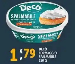 Deco Supermercati Decò formaggio spalmabile offerta