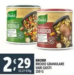 Deco Supermercati Knorr brodo granulare vari gusti offerta